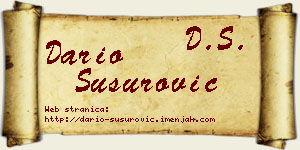 Dario Susurović vizit kartica